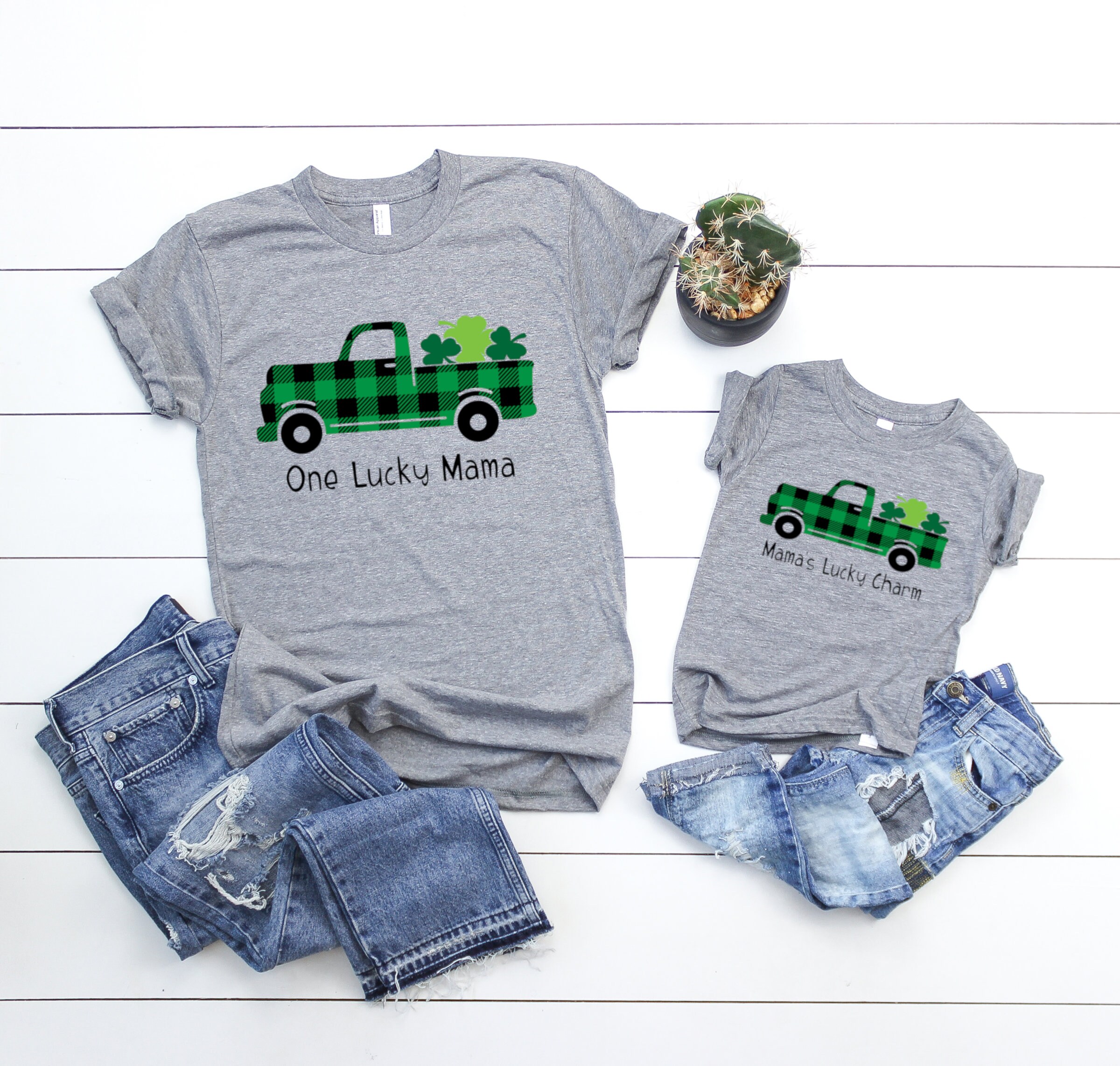Lucky Mama Buffalo Plaid - Etsy 