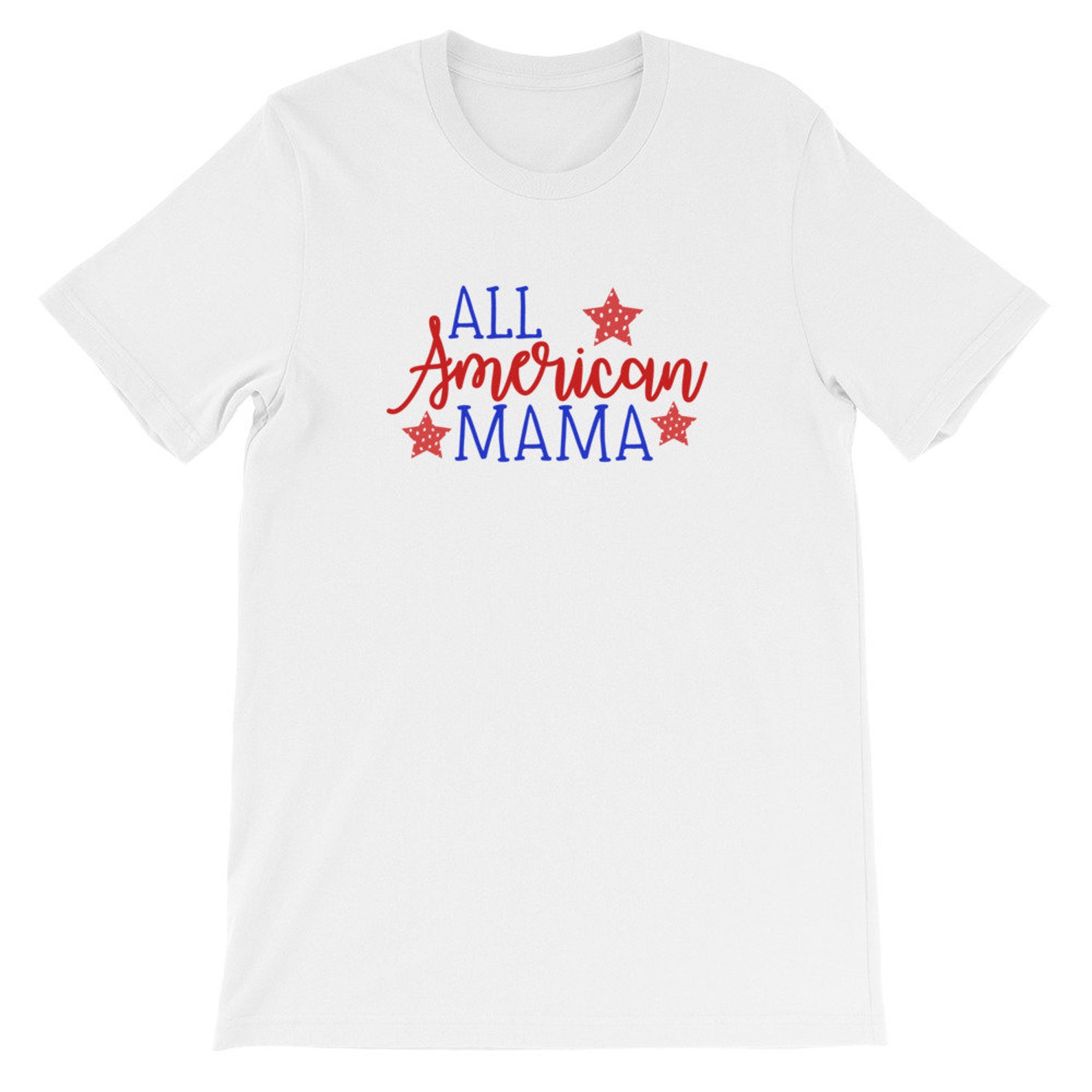 Patriotic Shirt All American Mama Shirt 4th of July Shirt - Etsy