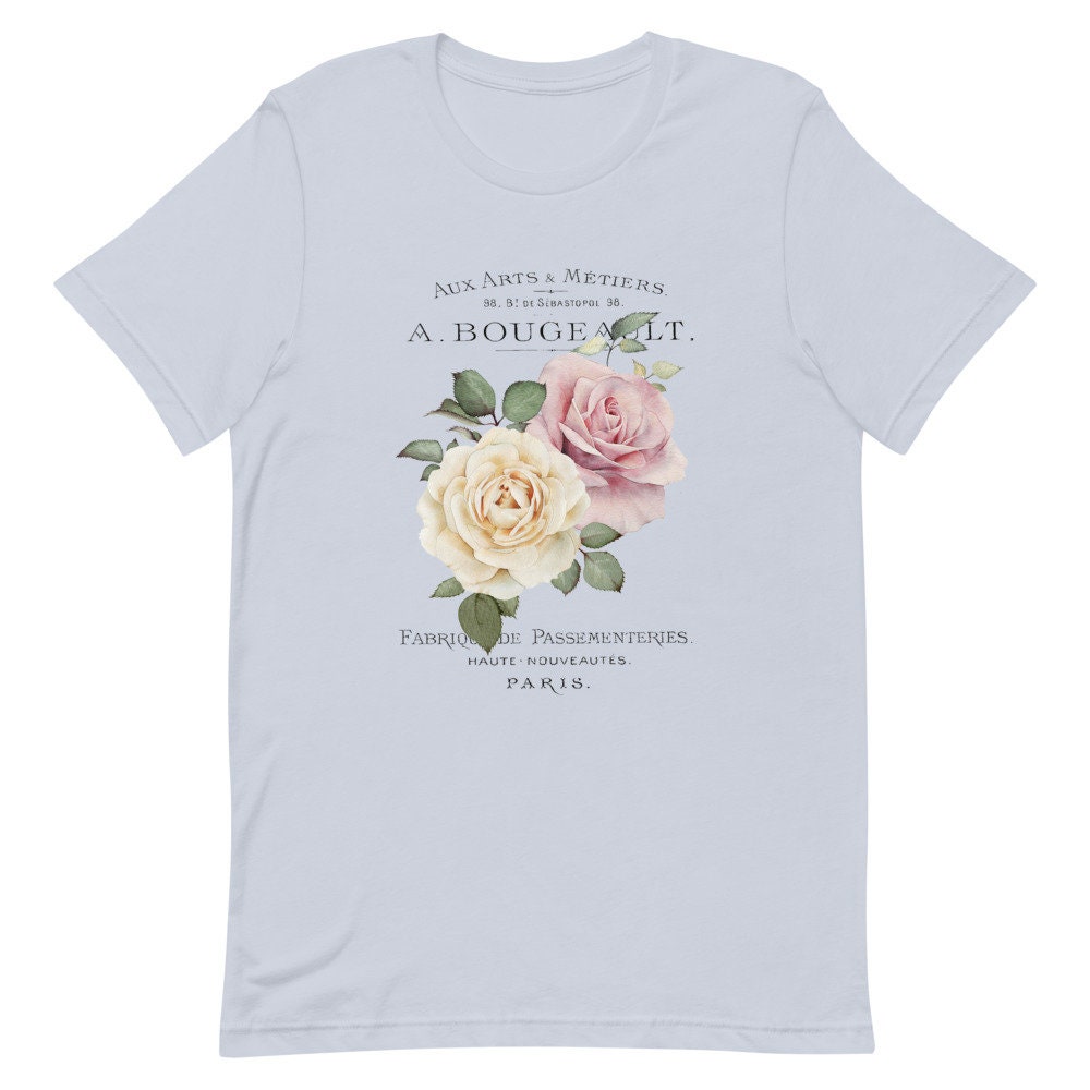Flower Shirt Rose Shirt Vintage Flower Shirt Shabby Chic | Etsy