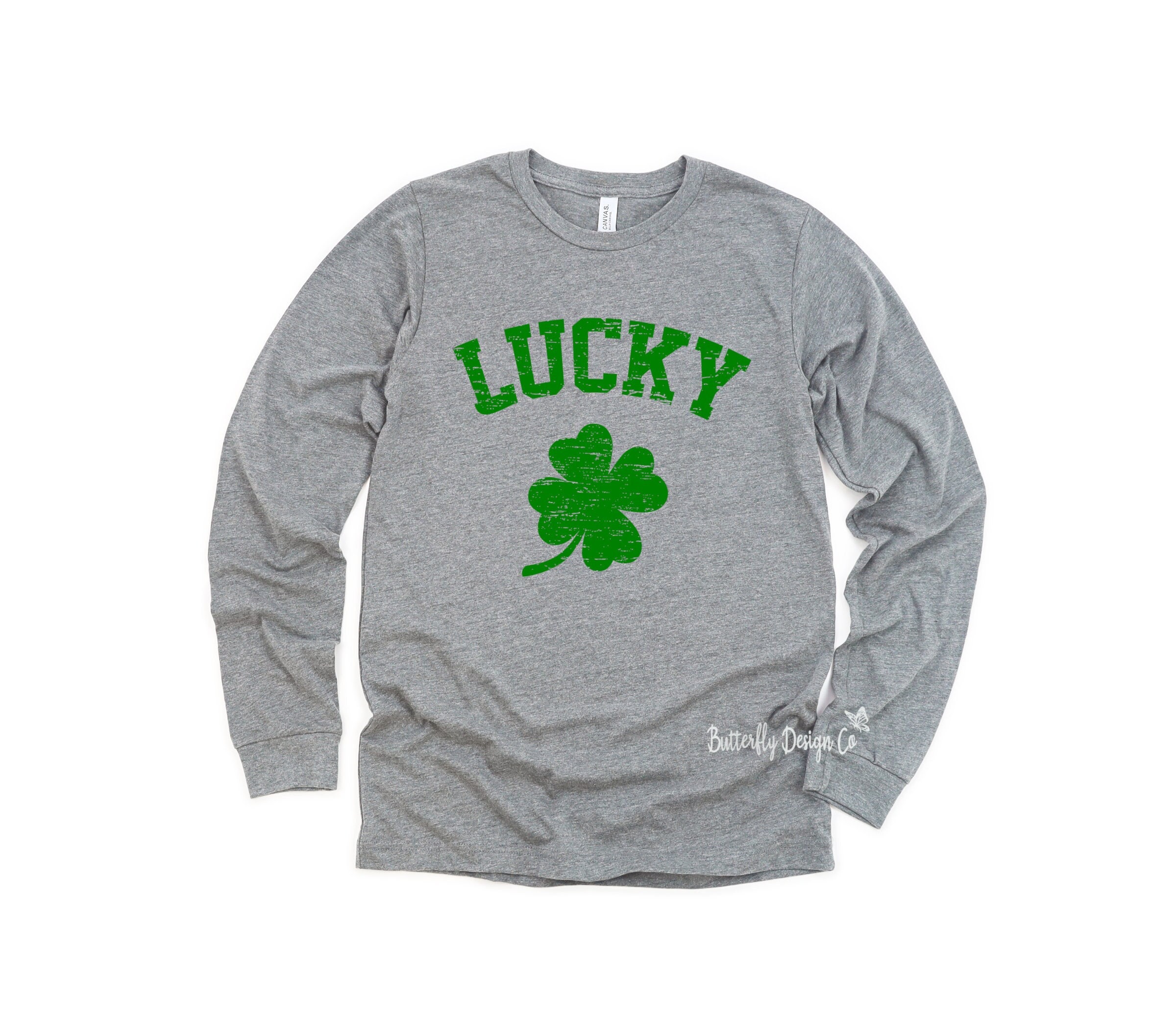 Green Lucky Clover Leaves St Patricks Day Gift Mens T Shirts Graphic Funny Body Print Short T-Shirt Unisex Pullover Blouse 