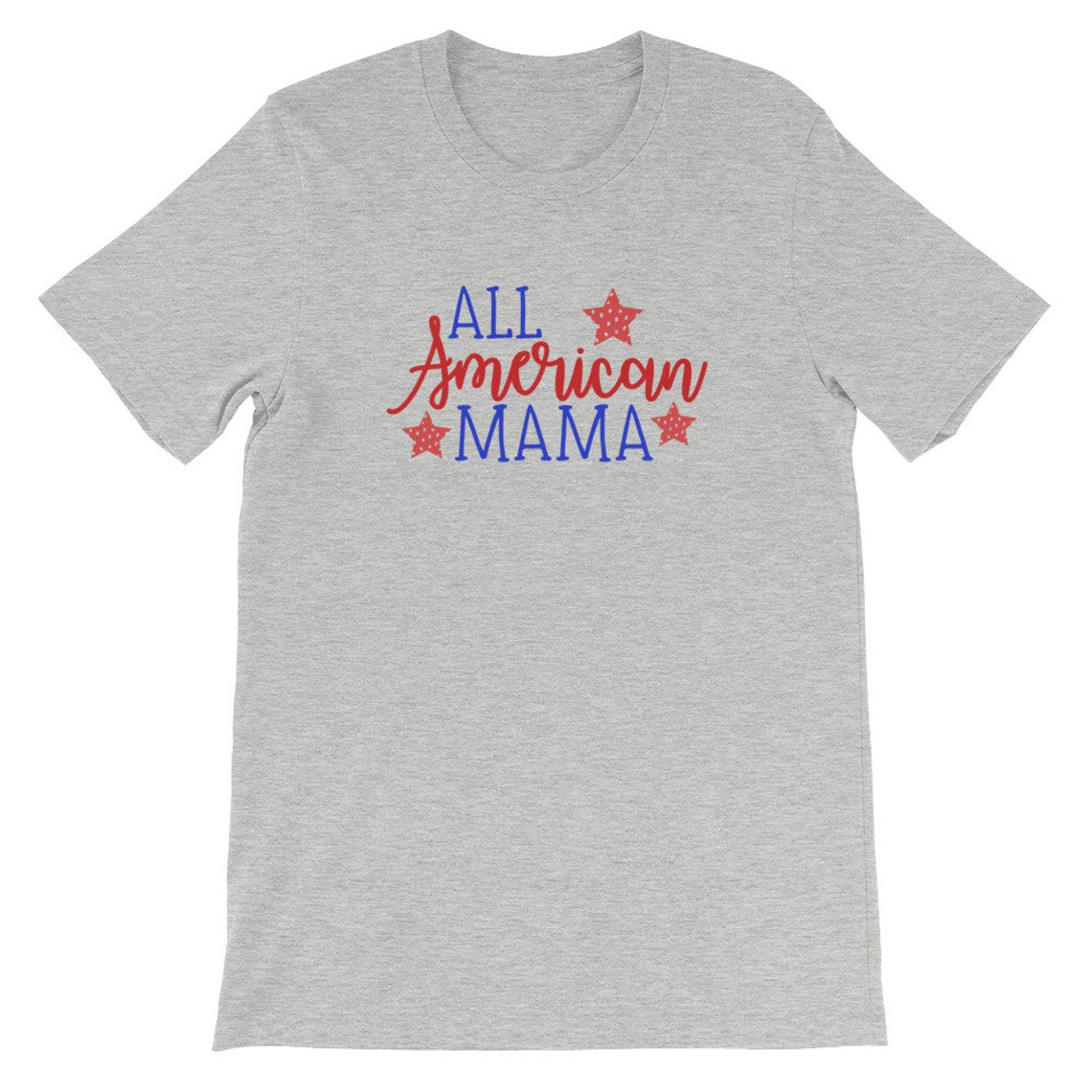 Patriotic Shirt All American Mama Shirt 4th of July Shirt - Etsy