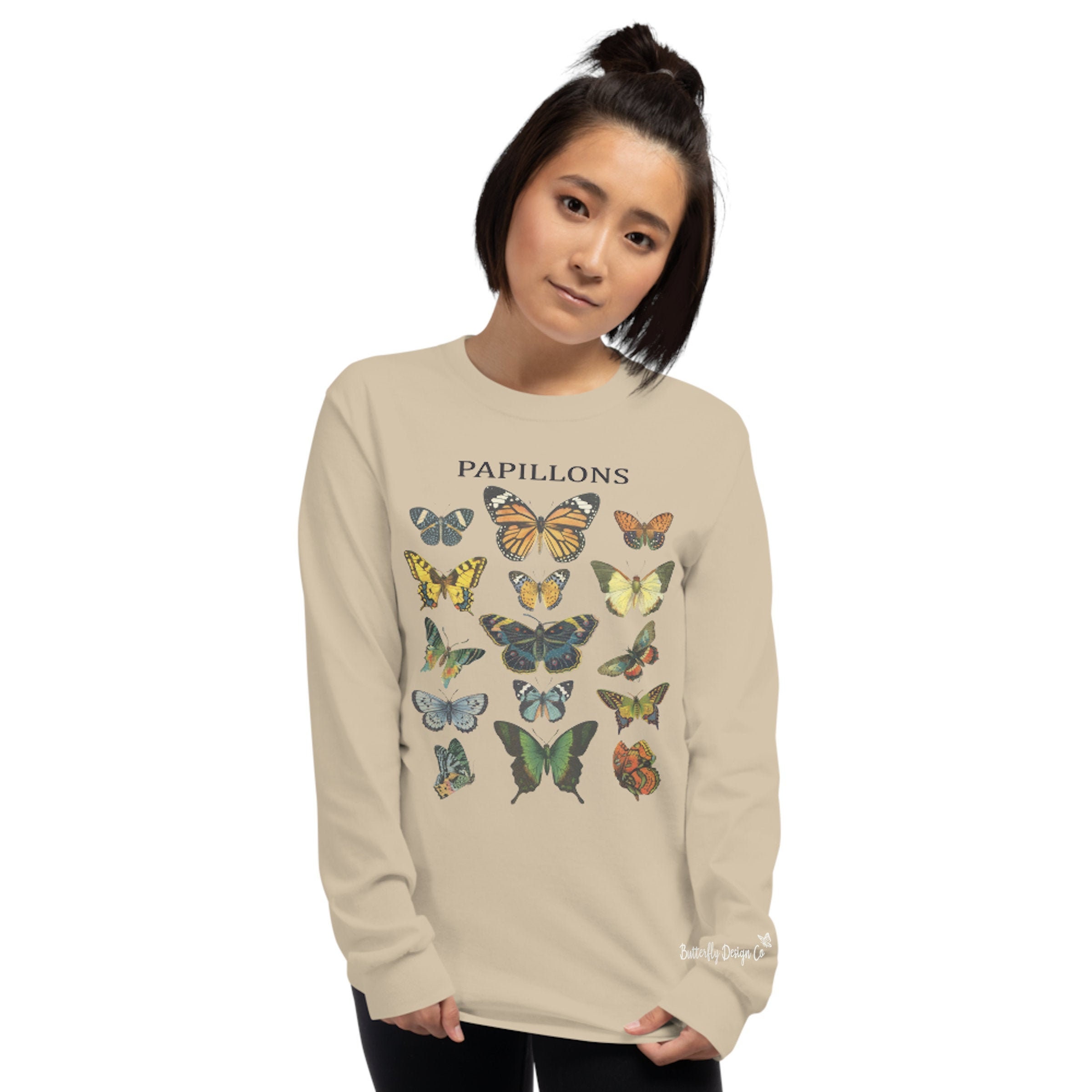 butterfly long sleeve shirt