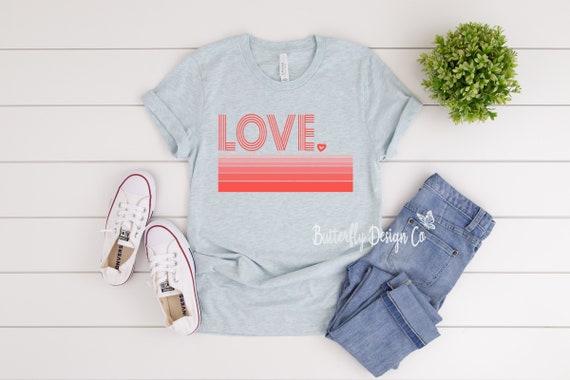 Valentine Shirt - Love Shirt - Retro 