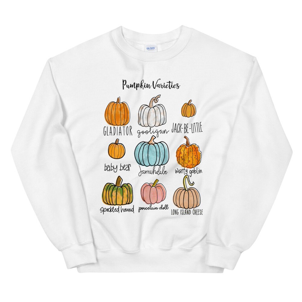 Fall Sweatshirt Pumpkin Sweatshirt Pumpkin Varieties Etsy