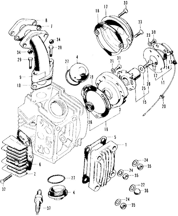 Honda Motorcycle Engine POINTS BASE Gasket, Trail 90, Ct90/110