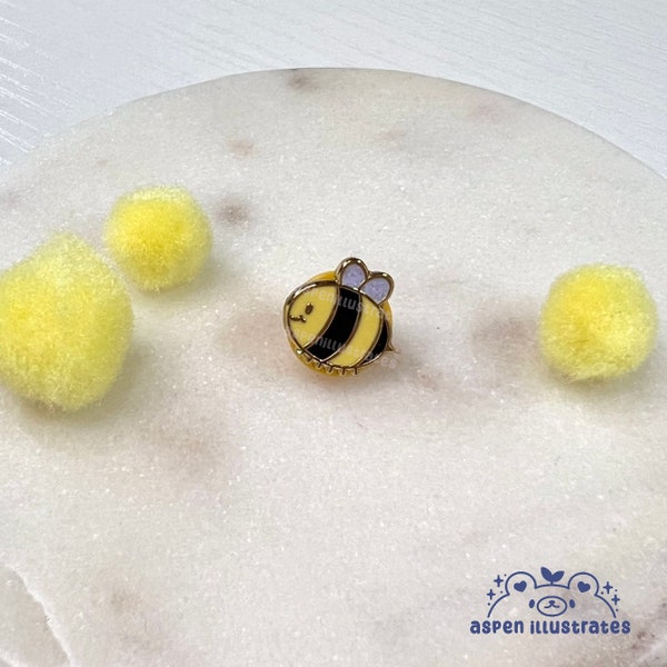 Little Bee Enamel Pin - Cute Tiny Bee Mini Pin, Filler Pins