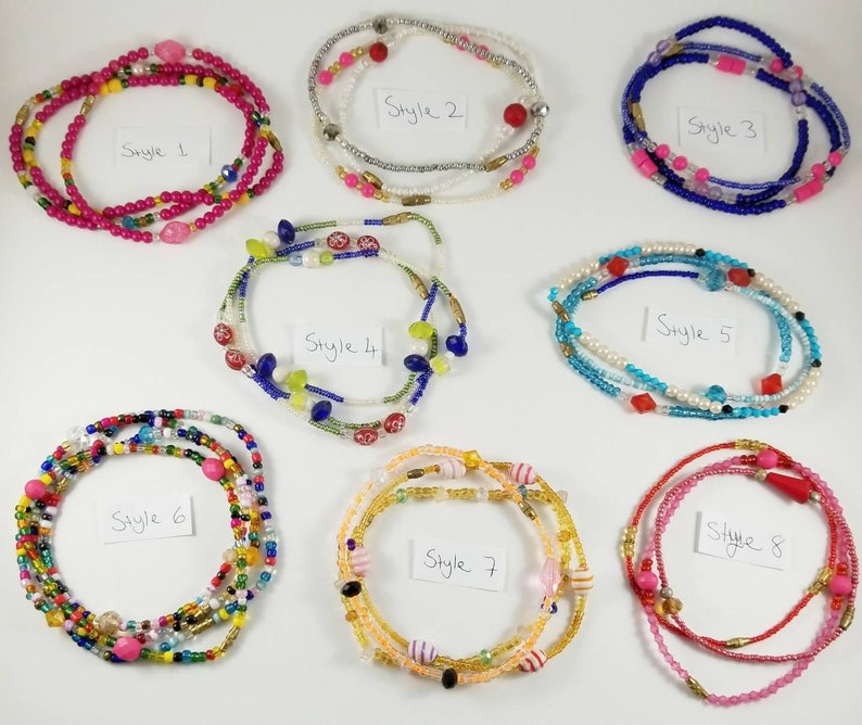 African Ankle Bracelets Beaded Tribal Jewelry Beads Boho for Etsy