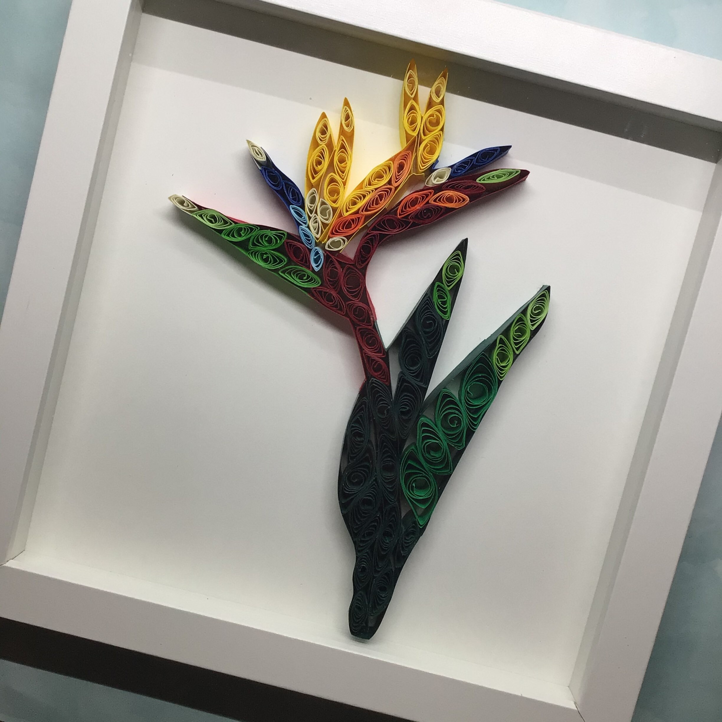 Quilled Bird of Paradise Art Etsy