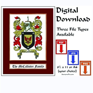 Digital download Coat of Arms, Family Crest, Coat of Arms Print, Family Crest Print, Family Crest,Family Crest Artwork, Coat of Arms Shield