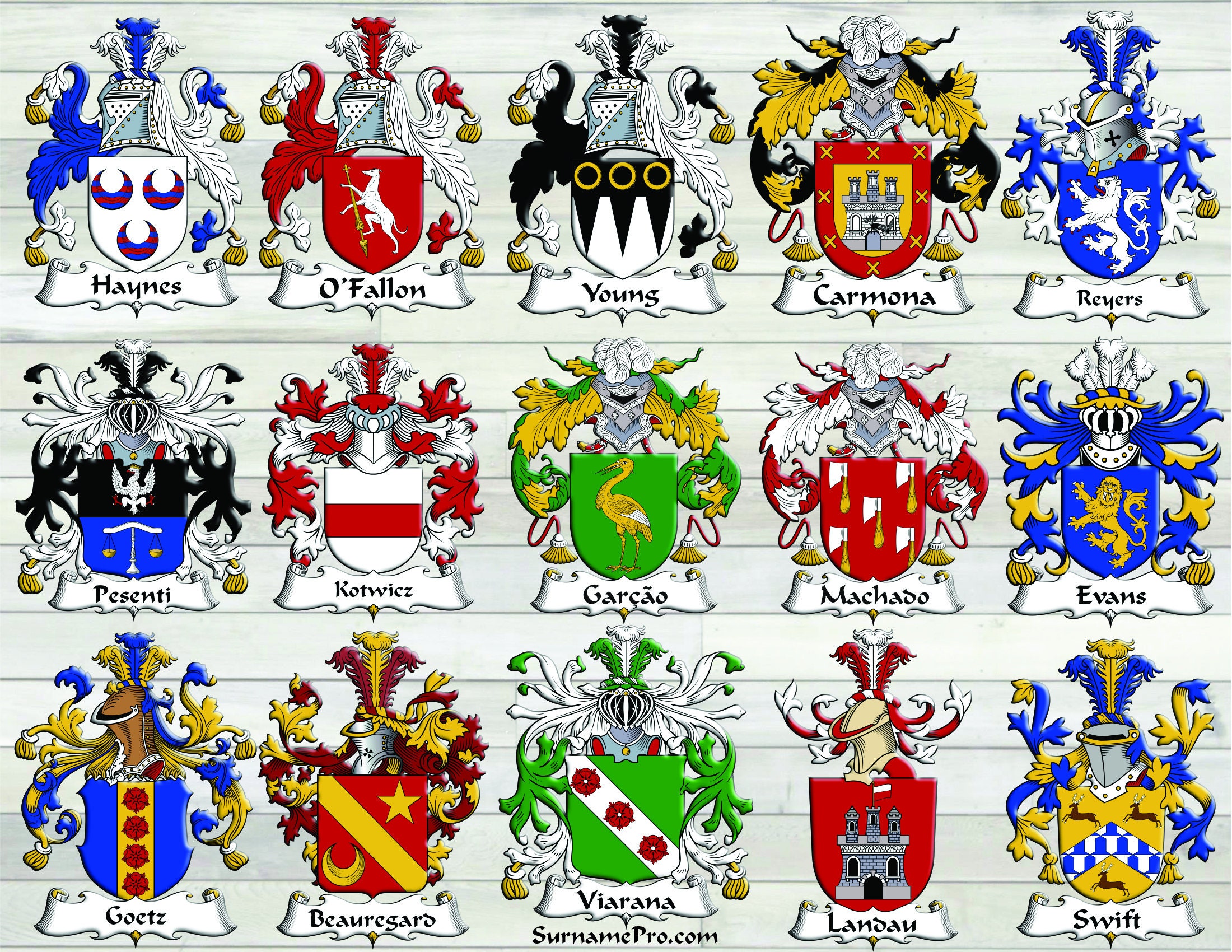 8.5x11 Digital Download Family Crest Coat of Arms. Print as - Etsy