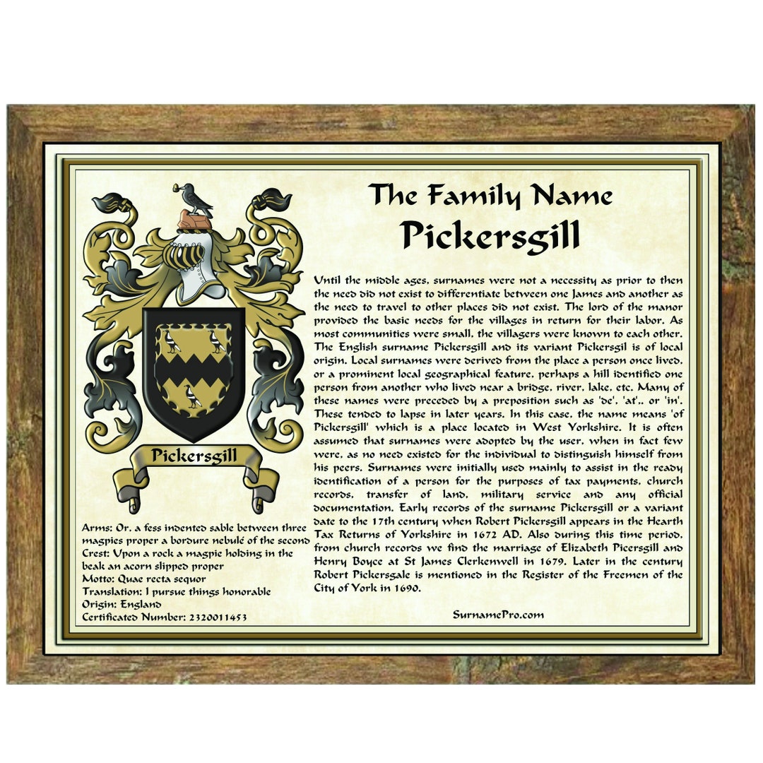 Coomer Coat of Arms, Family Crest & History 11x17 Print - Name Meaning Plus  Genealogy, Family Tree Research - Surname Origin: England/English :  : Everything Else