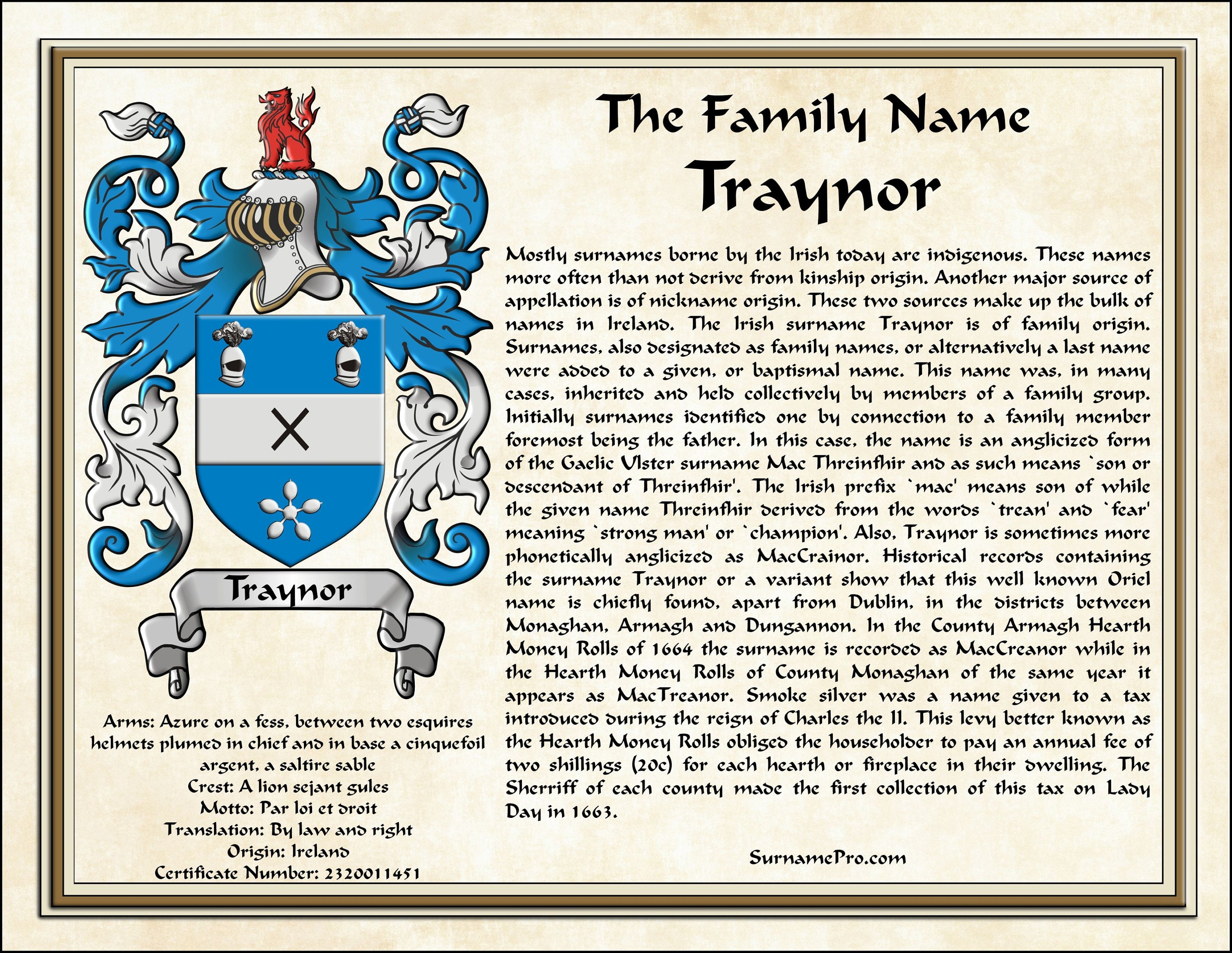 Corsan Name Meaning, Family History, Family Crest & Coats of Arms