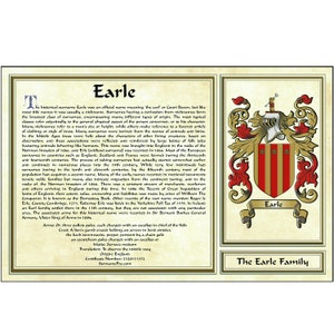 11X17 Coat of arms & last name history personalized in the classic European style. Blazon, motto, translation, certificate number and more.