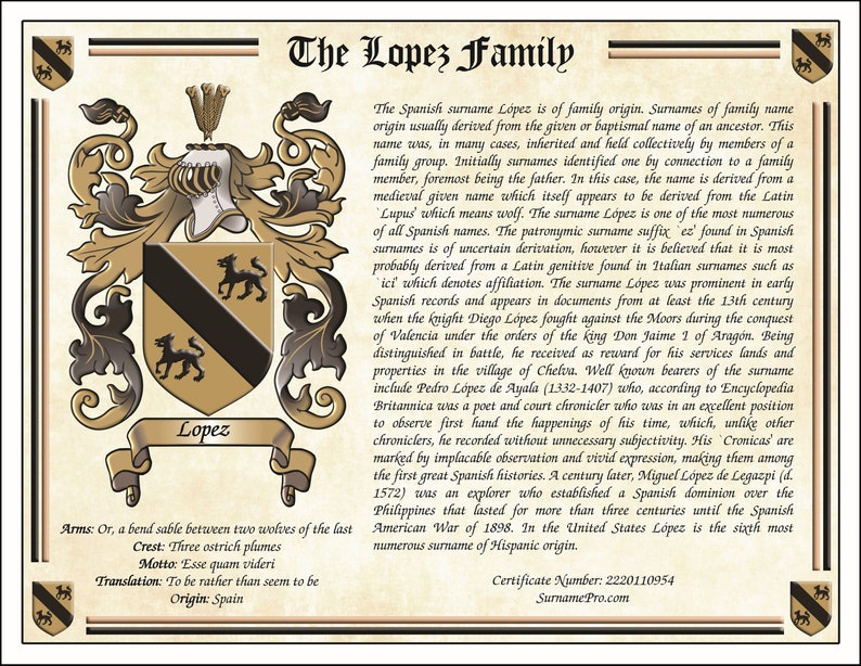 Digital Family name origin crest and coat of arms PDF download surname history, personalized name gift, Fathers day gift, family crest image 8