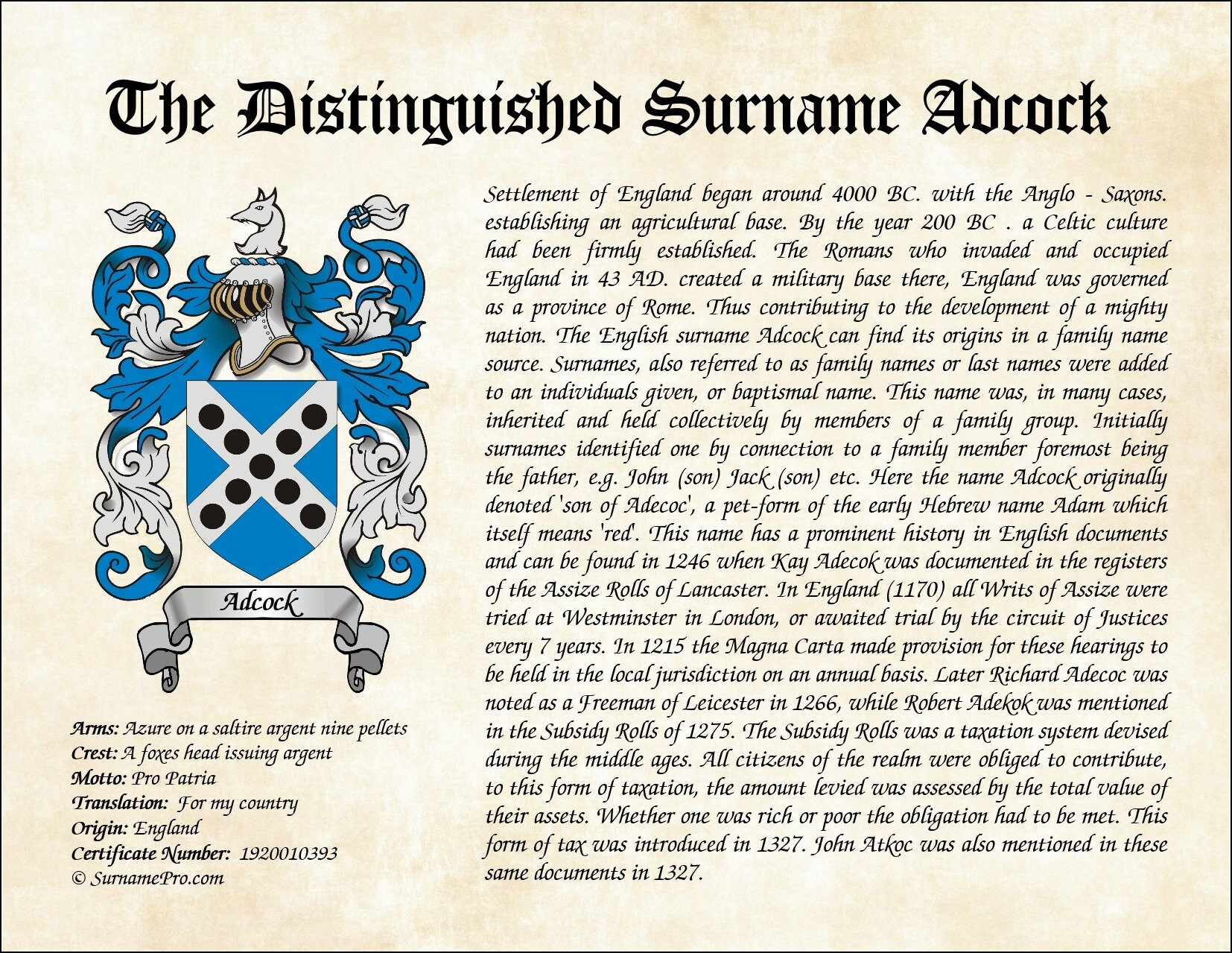 LS coat of arms family crest design last name origin surname Etsy