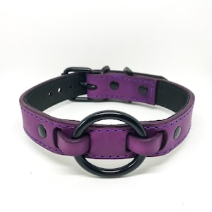 hand dyed violet collar