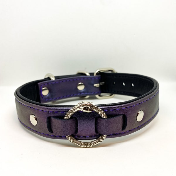 Iridescent (oil Spill) ouroboros collar