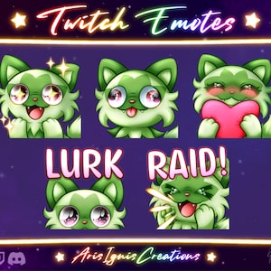 Sprigatito Emotes / Hype, Derp, Liefde, Lurk, Raid