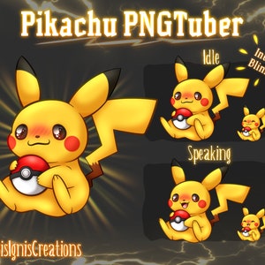 Pikachu PNGTuber / Premade Pngtuber / Veadotube / Voice Reactive