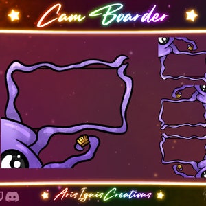 Sqwibble Squid Cam Boarder / Twitch OBS Webcam Overlay / Ocean