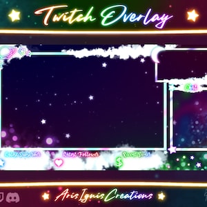 Dreamscape Twitch Overlay / Dreamy / Celestial / Space / Galaxy
