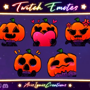 Mischievous Pumpkin Emotes / Wave, Love, Rage, Scared, Smug