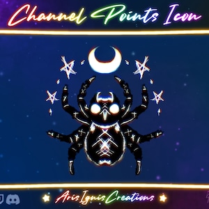 Spider Channel Points for Twitch / Twitch Emotes / Stream Emotes / Witch