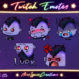 Vampire Lad Emotes / Wave, Love, Cry, Lurk, Rage