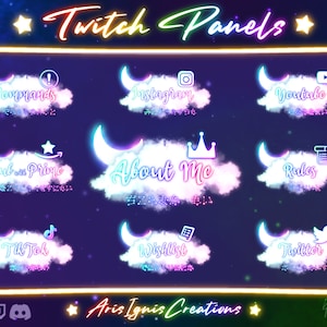 Painéis Dreamscape Twitch / Tema Espacial / Tema Dream / Celestial