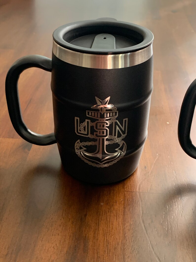 Personalized Beer Mug Stainless Steel Beer Mug Laser Etsy