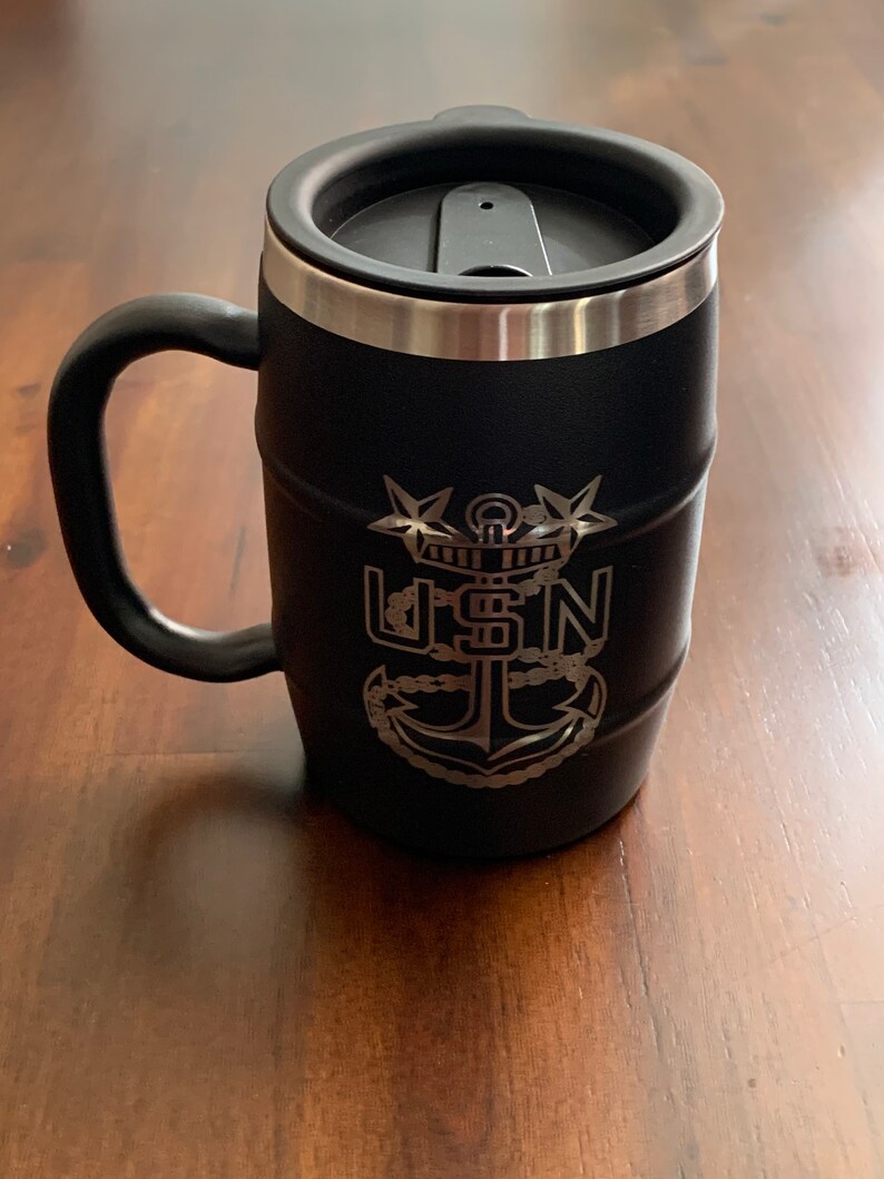 Personalized Beer Mug Stainless Steel Beer Mug Laser Etsy