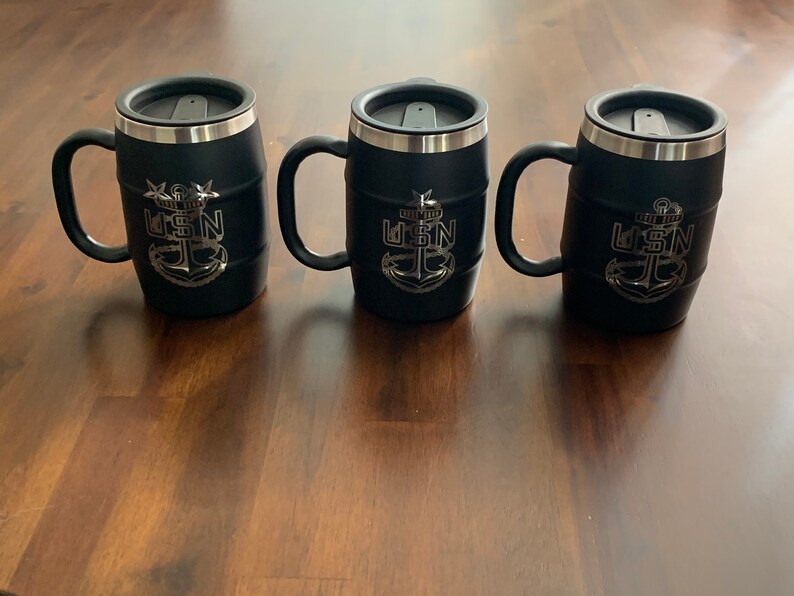 Personalized Beer Mug Stainless Steel Beer Mug Laser Etsy