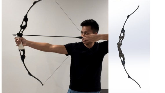 3D FILE Foldable Hawkeye Prop Bow Etsy