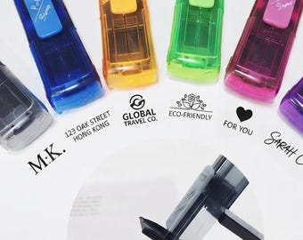 Personalized Pre‑Ink Stamp – Stamping Area: 38×14mm – Custom Text or Singuature, Bulk Avail