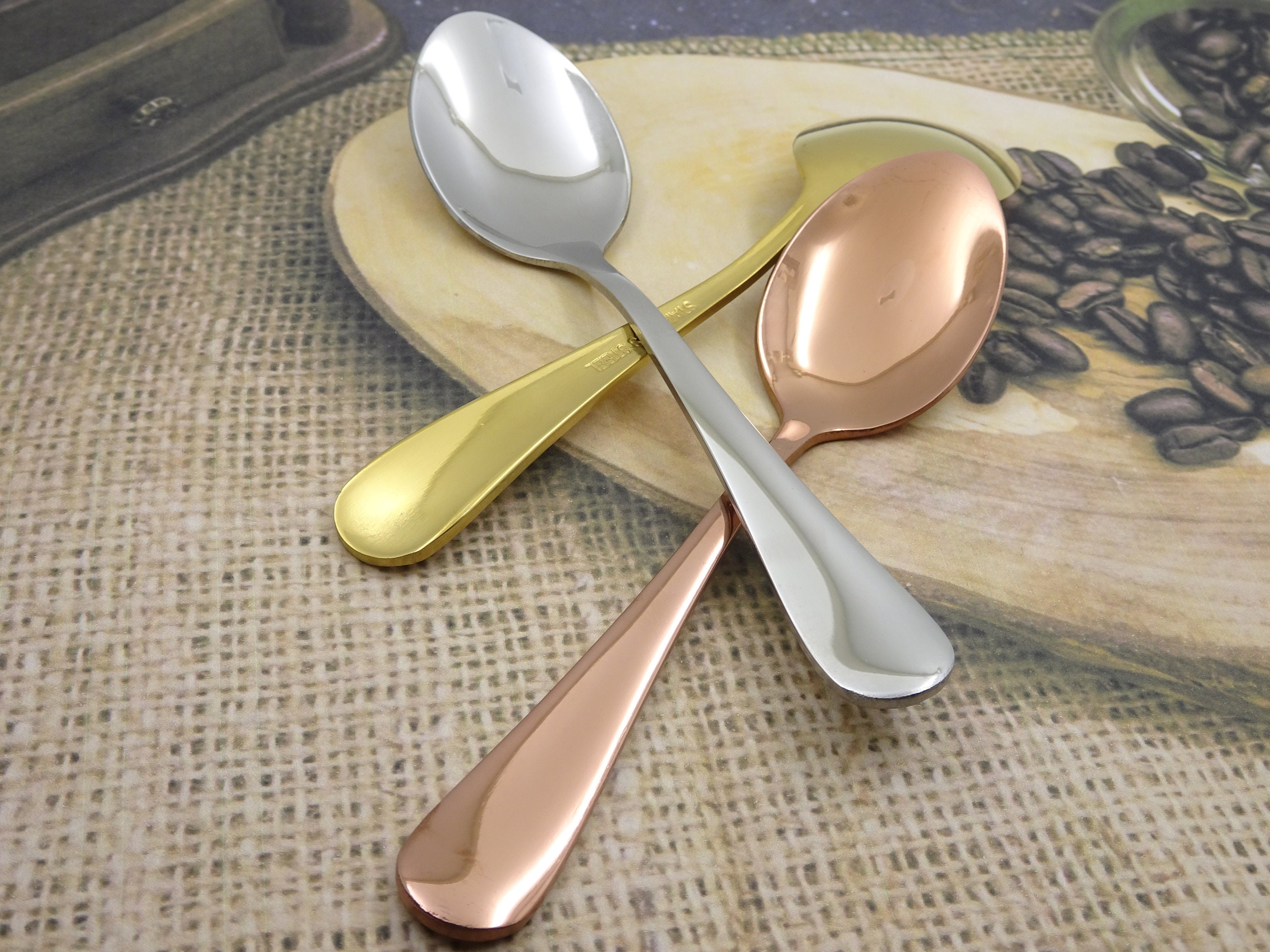 Custom Laser Engraved Stainless Steel Teaspoon Coffee Spoon Etsy