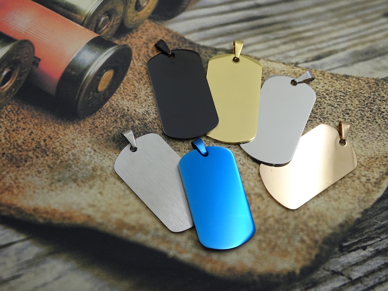 Custom Stainless Steel Military Necklace Unique Memorial Keepsake Gift for Dogs Personalized Engraved Photo Dog Tag Key Chain Pet Lover