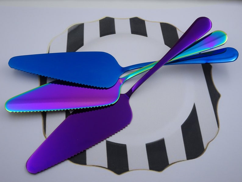 Personalized Engraved Cake Cutter Custom Wedding Cake Server Etsy