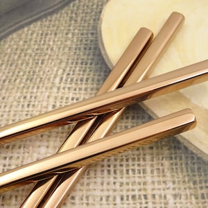 Personalized Stainless Steel Chopsticks - Custom Chopsticks Laser Engraved with your Message, Special Unique Keepsake, Best for Asian Food