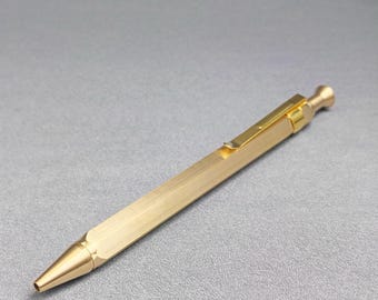 Solid Brass Pen – Custom Engraving Available, Premium Writing Instrument