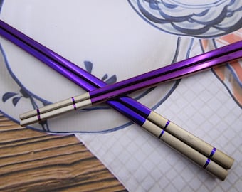 Personalized Stainless Steel Chopsticks - Custom Chopsticks Laser Engraved with your Message, Special Unique Keepsake, Best for Asian Food