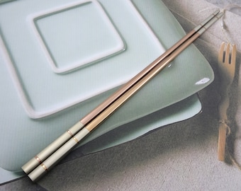 Personalized Stainless Steel Chopsticks - Custom Chopsticks Laser Engraved with your Message, Special Unique Keepsake, Best for Asian Food