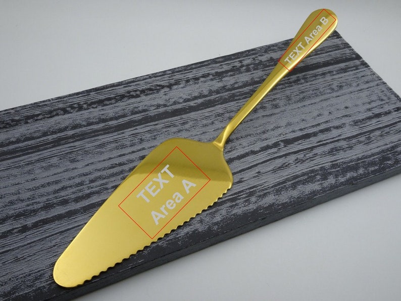 Personalized Engraved Cake Cutter Custom Wedding Cake Server Etsy