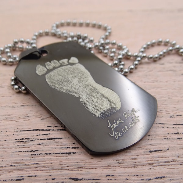 Personalized Handwriting, Fingerprint,Footprint Pendant,Keychains or Necklace,Unique Jewelry Accessory,Custom Dog Tag,Memorial Gift,Keepsake