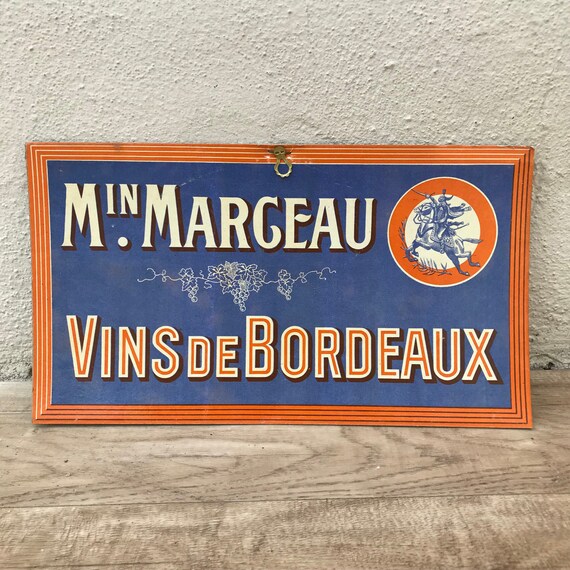 POSTER ADVERSITING CARDBOARD french wine vin de bo