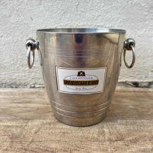 Vintage French Champagne Ice Bucket Cooler Made France MERCIER tiny 0210224