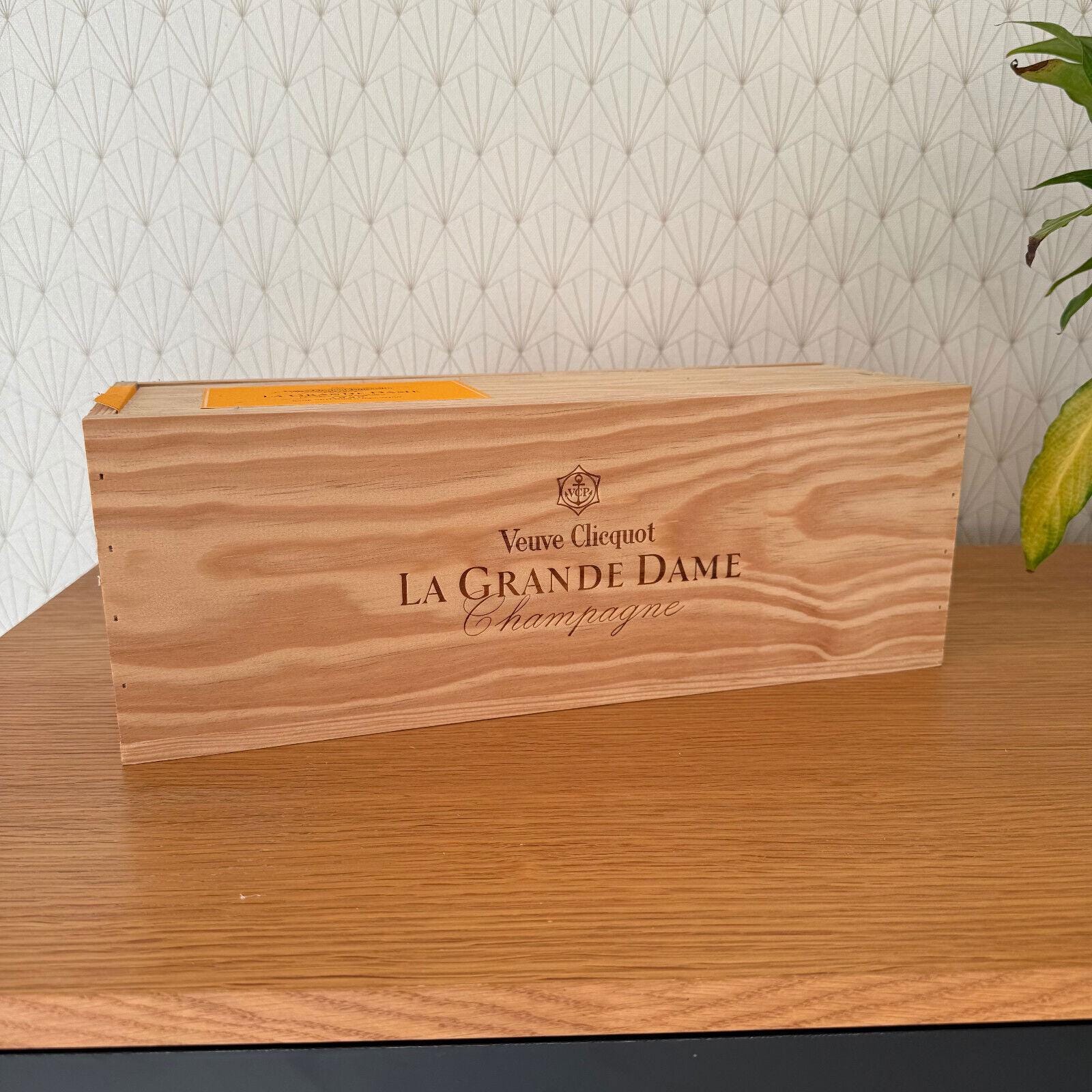 Veuve Clicquot Wooden Crate La Grande Dame Champagne Box Magnum
