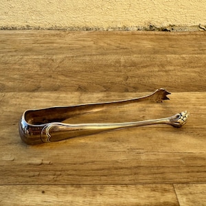 Vintage Christofle France Silverplate Sugar Tongs lion paws 1302257