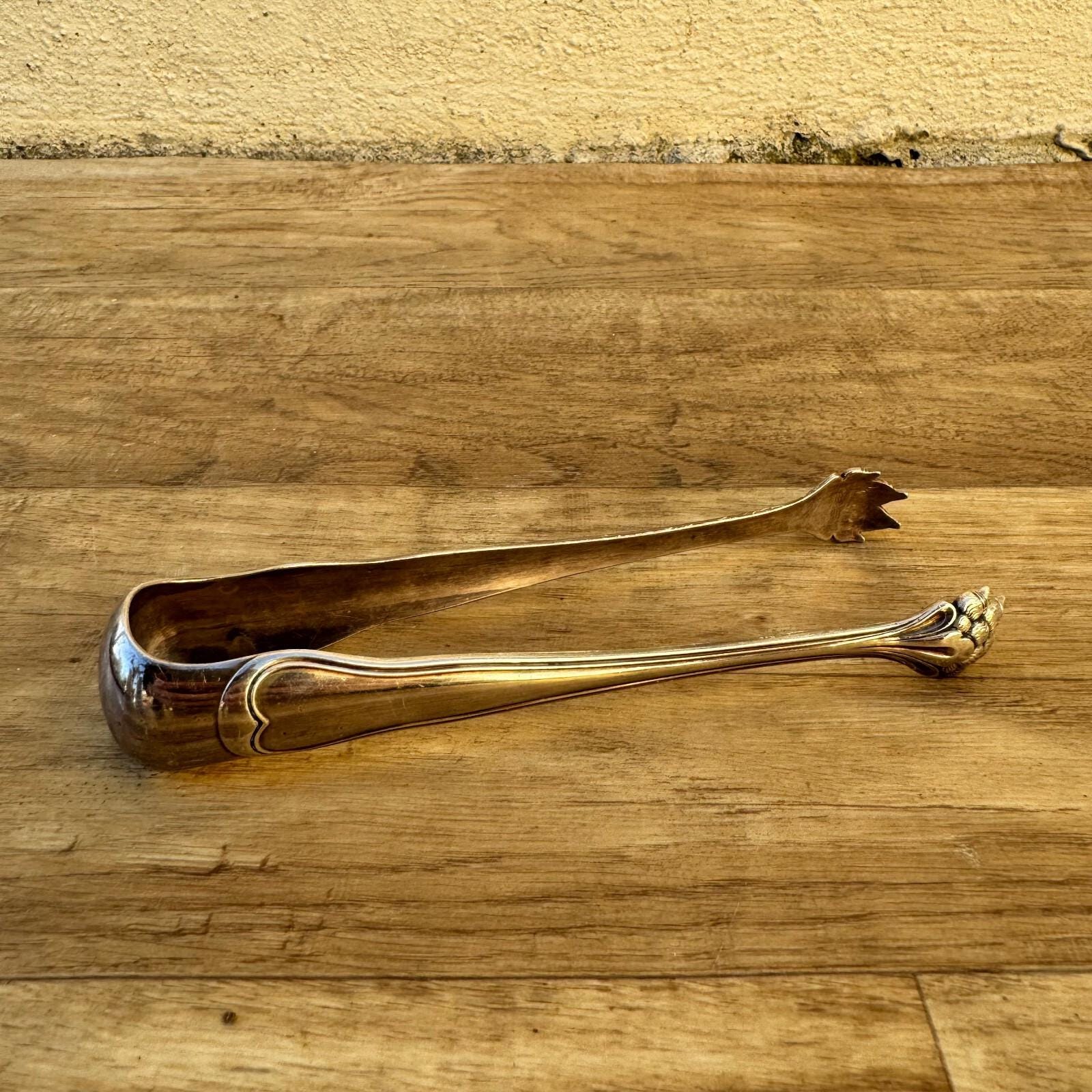 ヴィンテージ クリストフル フランス シルバープレート シュガートング