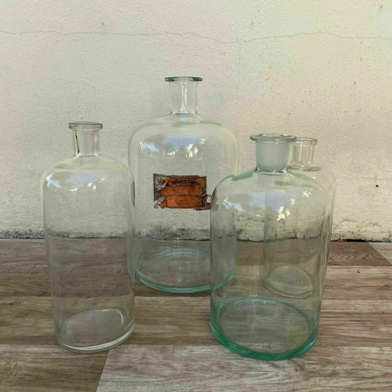 French Hand Blown Antique Apothecary Jar Bottles … - image 4