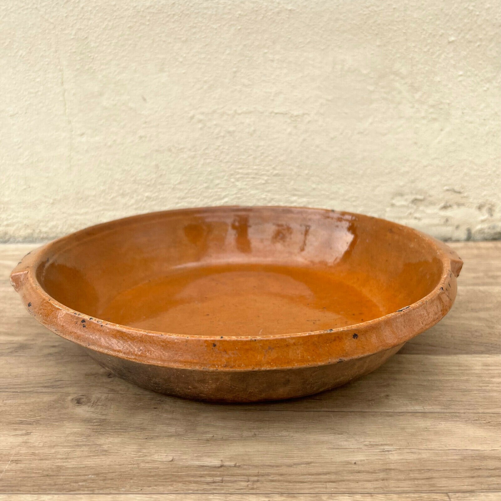 Old Français 12 1/4 Poterie Bol de Fruits Bruns Provence Millésime Tian Émaillé 2703229